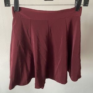 Maroon skater skirt